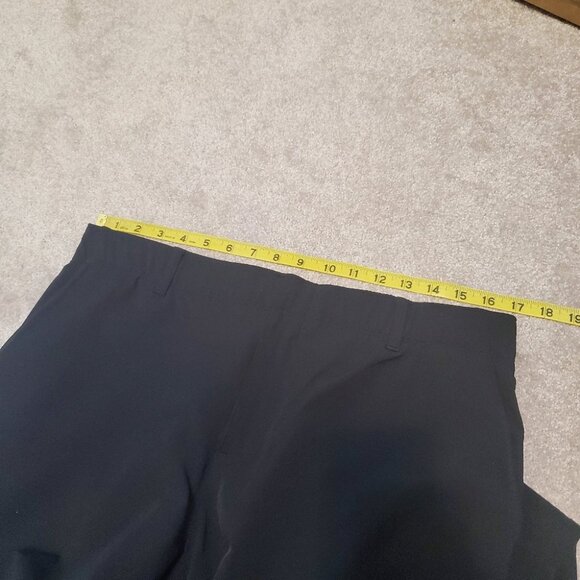 UNDER ARMOUR Women 14 Drive Golf Pants Straight Leg Stretch Waist UA Storm Black - Picture 11 of 13